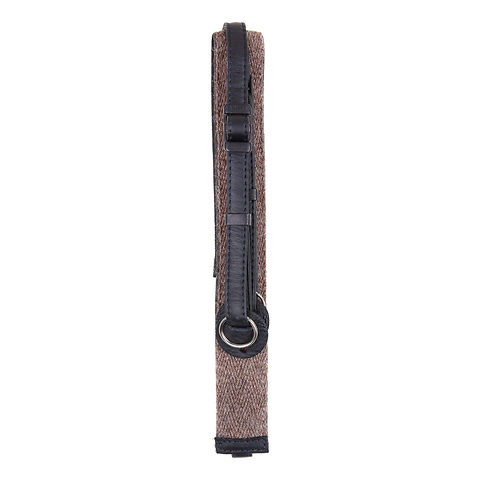 Baby Alpaca Wool Leather Camera Strap (Walnut/Black) Image 2