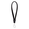 Leather Camera Wrist Strap with Cord Tethering (Black/White Stitching) Thumbnail 1
