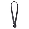 Leather Camera Wrist Strap with Ring Tethering (Black/White Stitching) Thumbnail 1