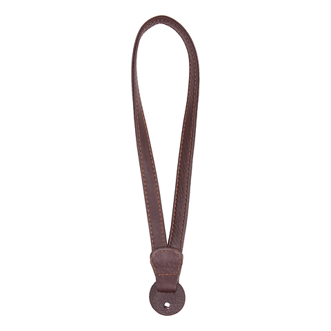 Leather Camera Wrist Strap with Ring Tethering (Brown) Image 1
