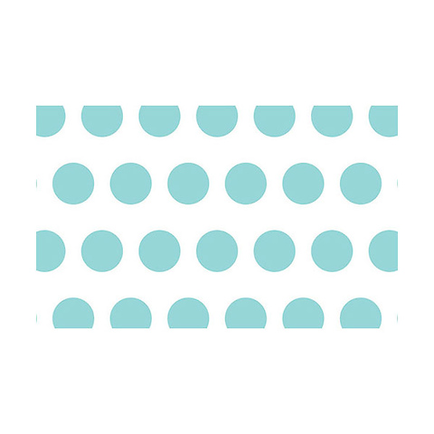 53 in. x 18 ft. Printed Background Paper (Aqua Polka Dots) Image 0