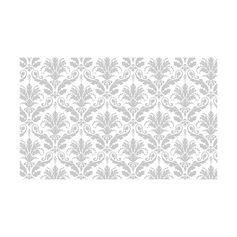 53 in. x 18 ft. Printed Background Paper (Gray Floral) Image 0