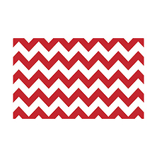 53 in. x 18 ft. Printed Background Paper (Red & White Chevron) Image 0