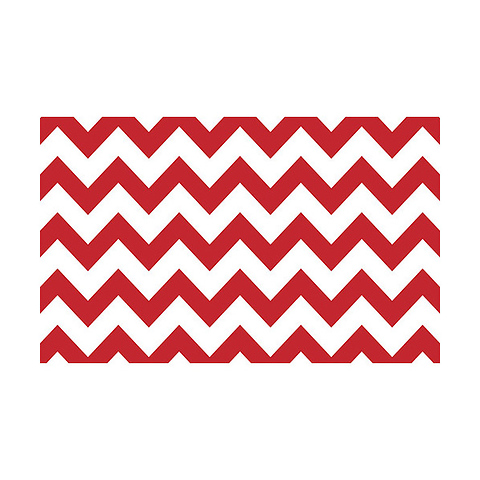 53 in. x 18 ft. Printed Background Paper (Red & White Chevron) Image 0