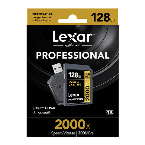 Pro 2000X UHS 2 U3 SDHC 128GB Memory Card Image 1