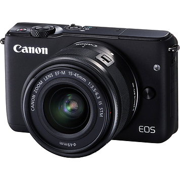 EOS M10 Mirrorless Digital Camera with 15-45mm Lens (Black)