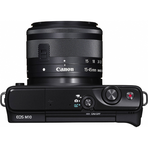 EOS M10 Mirrorless Digital Camera with 15-45mm Lens (Black) Image 5