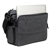 Cooper Luxury Canvas 13 Slim Camera Bag with Leather Accents (Gray) Thumbnail 4