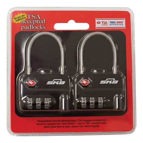 TSA Combination Cable Padlocks (2-Pack) Image 2