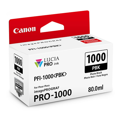 PFI-1000 PBK LUCIA PRO Photo Black Ink Tank (80ml) Image 1