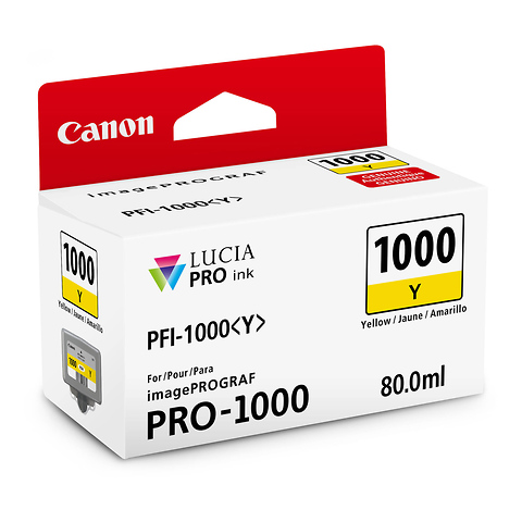 PFI-1000 Y LUCIA PRO Yellow Ink Tank (80ml) Image 1