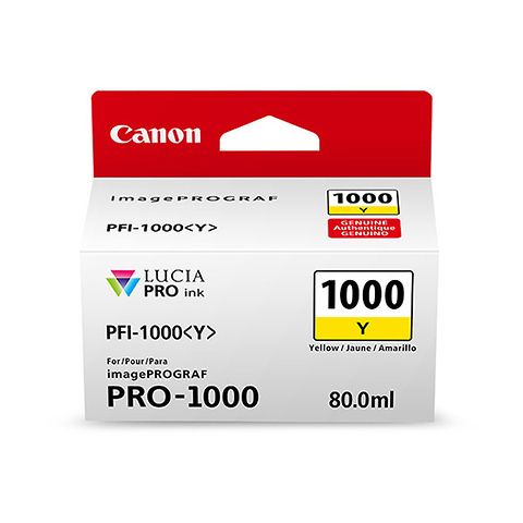 PFI-1000 Y LUCIA PRO Yellow Ink Tank (80ml) Image 2