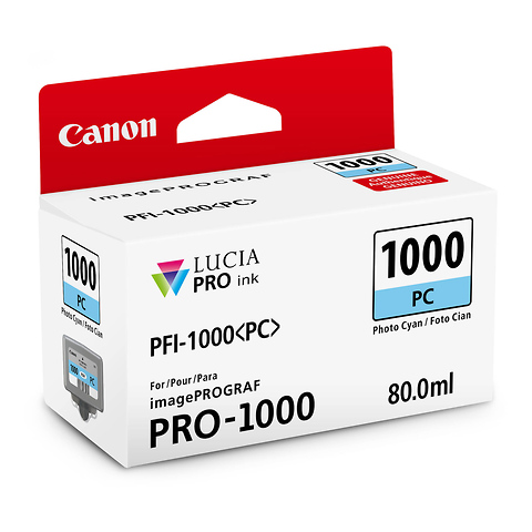 PFI-1000 PC LUCIA PRO Photo Cyan Ink Tank (80ml) Image 1