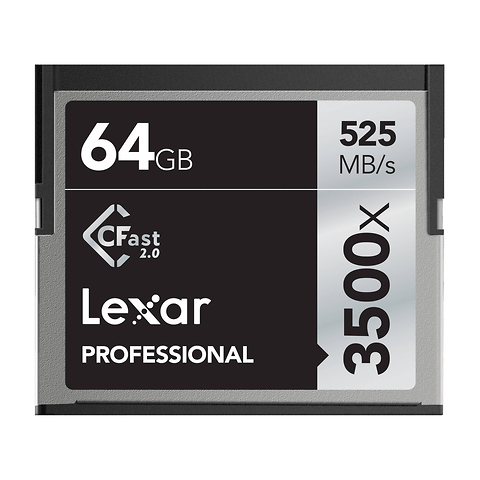 64GB Professional 3500x CFast 2.0 Memory Card Image 0
