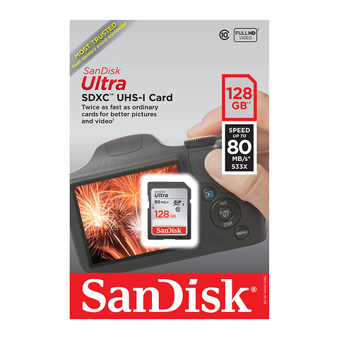 128GB Ultra UHS-I SDXC Memory Card (Class 10) Image 1