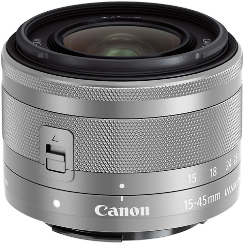 EF-M 15-45mm f/3.5-6.3 IS STM Lens (Silver) Image 0