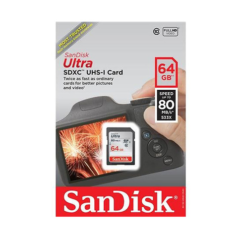 64GB Ultra SDHC Memory Card - FREE with Qualifying Purchase Image 0