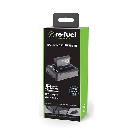 Re-Fuel HERO4 Dual Battery Charger and Battery Kit Image 2