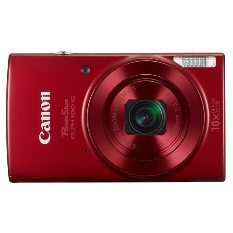 PowerShot ELPH 190 IS Digital Camera (Red) - Open Box Image 1