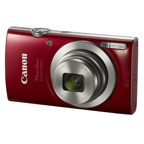 PowerShot ELPH 180 Digital Camera (Red) Image 0