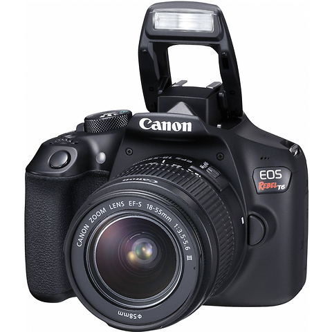 EOS Rebel T6 Digital SLR Camera with 18-55mm and 75-300mm Lenses Kit Image 4