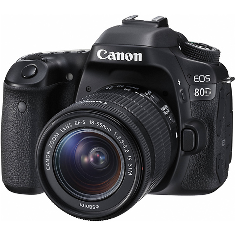EOS 80D Digital SLR Camera with EF-S 18-55mm f/3.5-5.6 IS STM Lens Image 1