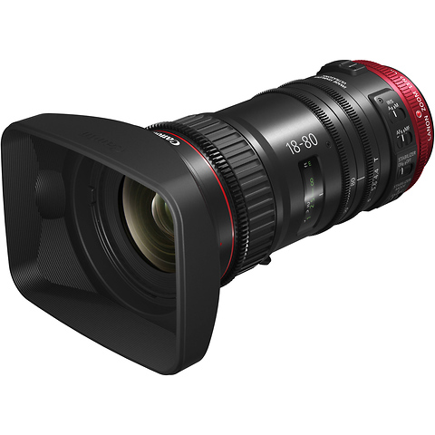 CN-E 18-80mm T4.4 COMPACT-SERVO Cinema Zoom Lens (EF Mount) with ZSG-C10 Zoom Grip Image 3