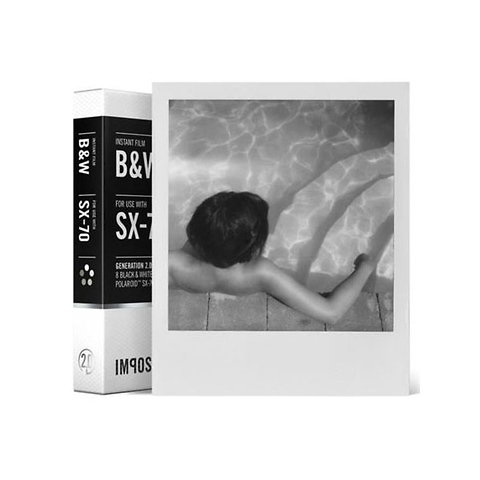 B&W Instant Film for SX-70 (White Frame, 8 Exposures) Image 0