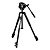 MT190X3 3-Section Aluminum Tripod with MVH500AH Fluid Head Hybrid Kit