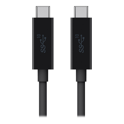 SuperSpeed+ USB 3.1 Type-C to Type-C Cable (3 ft. Black) Image 1