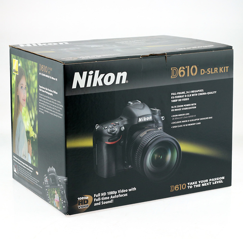 D610 DSLR Camera w/NIKKOR 28-300mm f3.5-5.6G ED VR Lens - Open Box Image 7