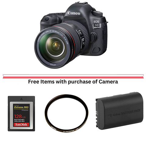 EOS 5D Mark IV Digital SLR Camera with 24-105mm Lens Image 0
