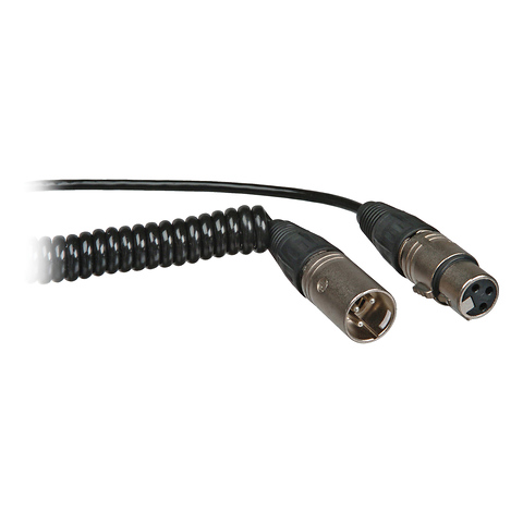 XLR Male to XLR Female Coiled Cable (4 In.) Image 0