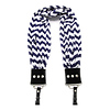 Scarf Camera Strap (Navy & White Chevron) Thumbnail 0