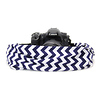 Scarf Camera Strap (Navy & White Chevron) Thumbnail 2