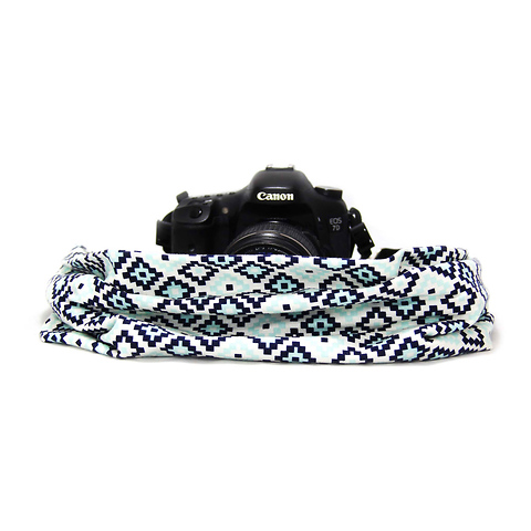 Scarf Camera Strap (Giovanie Ocean) Image 2