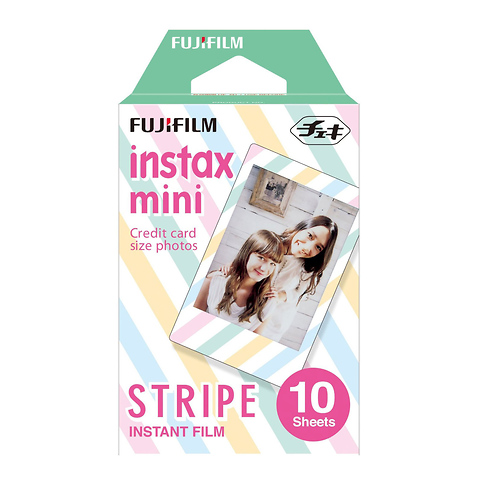 Instax Mini Stripe Instant Film - 10 Prints Image 0