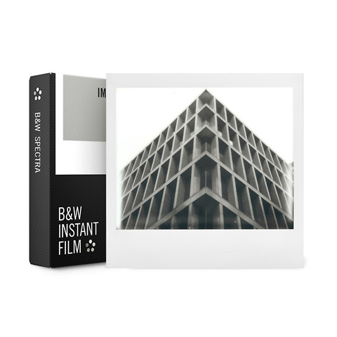 B&W Instant Film for Spectra/Image (White Frame, 8 Exposures) Image 0