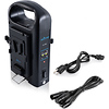 Dual Battery Charger with Dual 95W V-Mount Battery Bundle Thumbnail 1