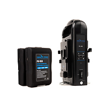 Dual Battery Charger with Dual 95W V-Mount Battery Bundle Image 0