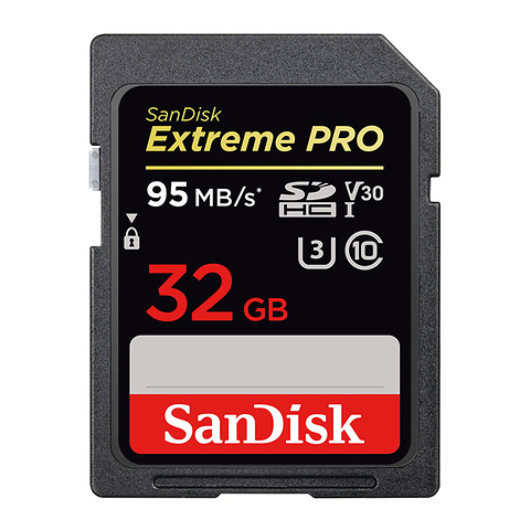 32GB Extreme PRO UHS-I SDHC Memory Card (V30) - FREE with Qualifying Purchase Image 0