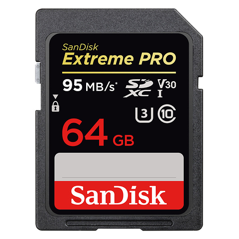 64GB Extreme PRO UHS-I SDXC Memory Card (V30) - FREE with Qualifying Purchase Image 0