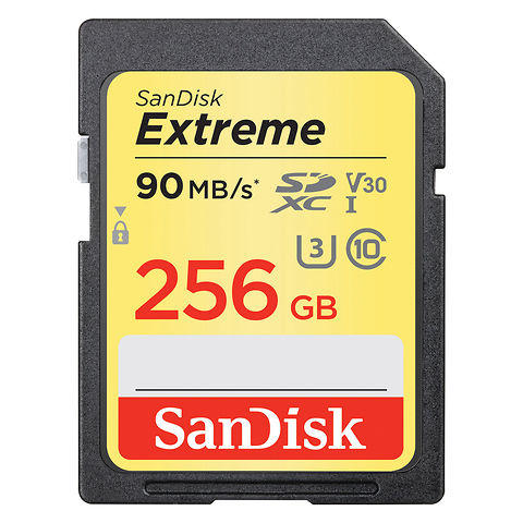 256GB Extreme UHS-I SDXC Memory Card Image 0