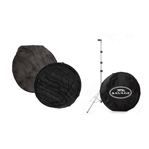 Collapsible Backdrop (Dark Planks/Light Gray) Kit Image 1