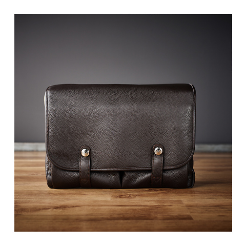 William Messenger Bag (Cowhide Dark Brown) Image 0