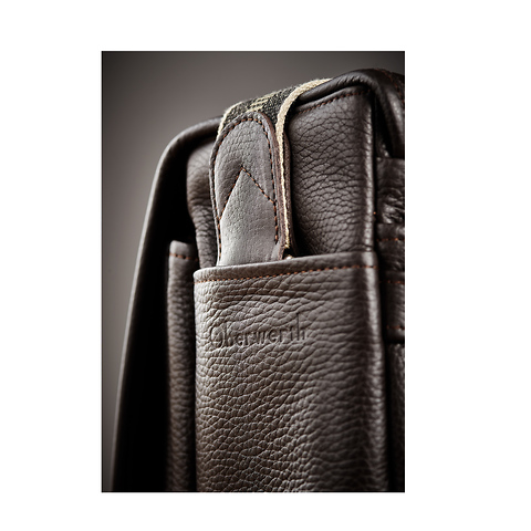 William Messenger Bag (Cowhide Dark Brown) Image 7