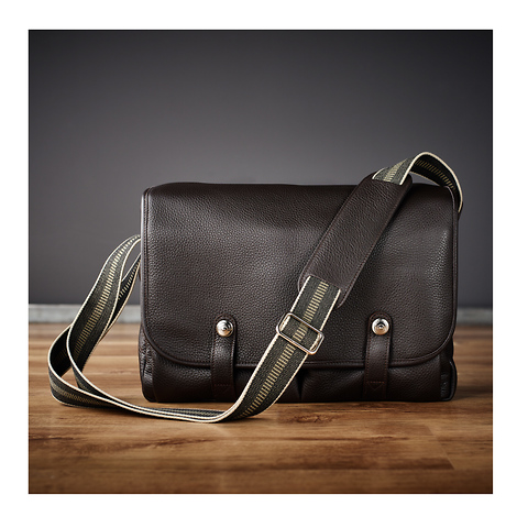 William Messenger Bag (Cowhide Dark Brown) Image 1
