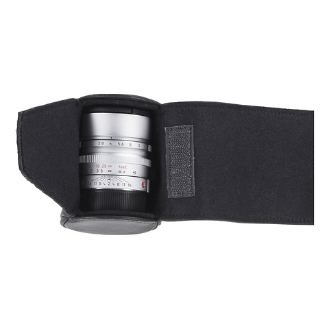 Donau Cowhide Leather Lenswrap (Medium, Black) Image 2