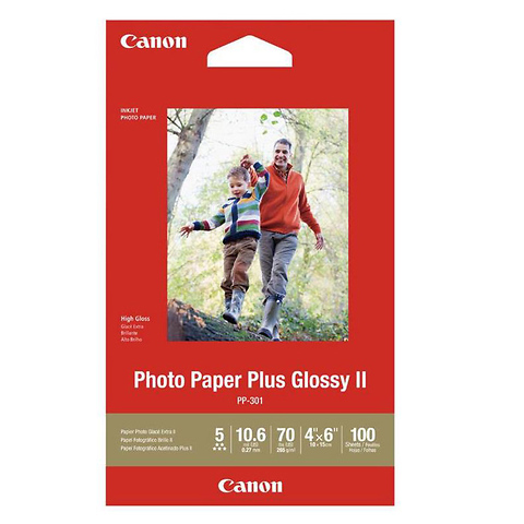 4 x 6 In. Photo Paper Plus Glossy II (100 Sheets) Image 0