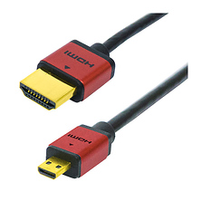Ultra Thin HDMI Type A To Micro Type D Male (0.5 m Long) Image 0